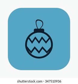 vector illustration of modern icon Christmas toy