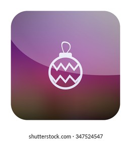 vector illustration of modern icon Christmas toy