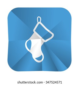 vector illustration of modern icon Christmas sock