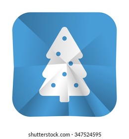 vector illustration of modern icon Christmas tree