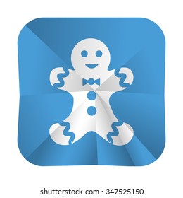 vector illustration of modern icon Christmas cookies