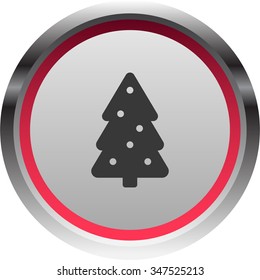 vector illustration of modern icon Christmas tree