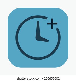 vector illustration of modern icon clock