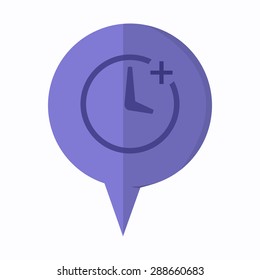 vector illustration of modern icon clock