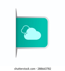 vector illustration of modern icon cloud