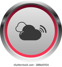 vector illustration of modern icon cloud