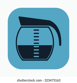vector illustration of modern icon coffe
