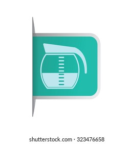vector illustration of modern icon coffee