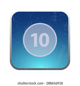 vector illustration of modern icon coin