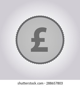 vector illustration of modern icon coin