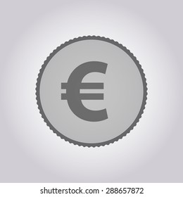 vector illustration of modern icon coin
