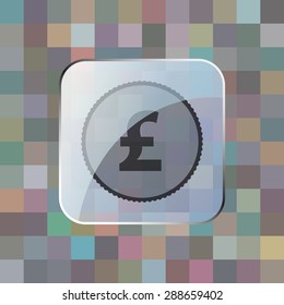 vector illustration of modern icon coin