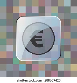 vector illustration of modern icon coin
