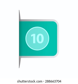 vector illustration of modern icon coin