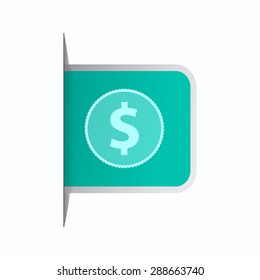 vector illustration of modern icon coin