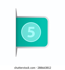 vector illustration of modern icon coin