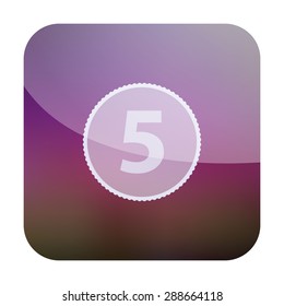 vector illustration of modern icon coin