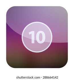 vector illustration of modern icon coin