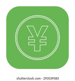 vector illustration of modern icon coin
