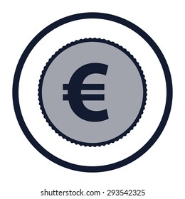 vector illustration of modern icon coin