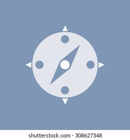 vector illustration of modern icon compass