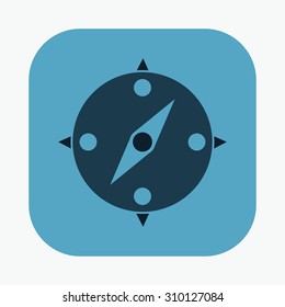 vector illustration of modern icon compass