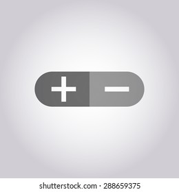 vector illustration of modern icon control button