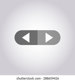 vector illustration of modern icon control button