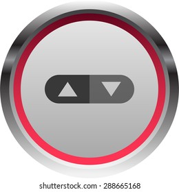 vector illustration of modern icon control button