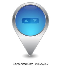 vector illustration of modern icon control button