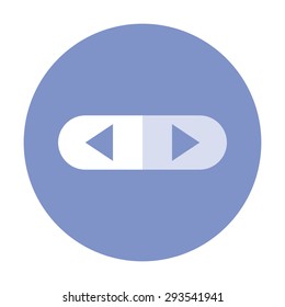 vector illustration of modern icon control button
