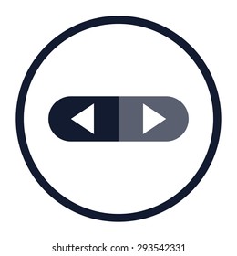 vector illustration of modern icon control button
