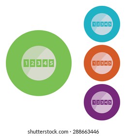 vector illustration of modern icon counter