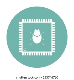 vector illustration of modern icon cpu vector illustration of modern icon cpu