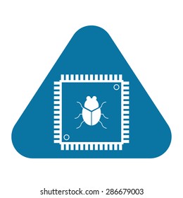 vector illustration of modern icon cpu