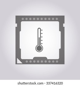 vector illustration of modern icon CPU