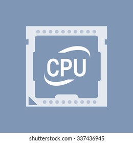 vector illustration of modern icon CPU