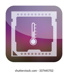 vector illustration of modern icon CPU