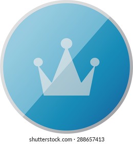 vector illustration of modern icon crown