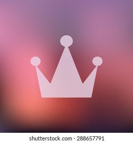 vector illustration of modern icon crown