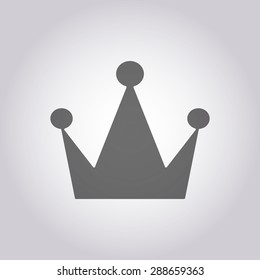 vector illustration of modern icon crown
