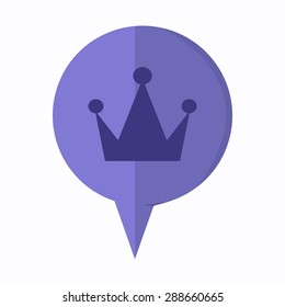 vector illustration of modern icon crown