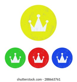 vector illustration of modern icon crown