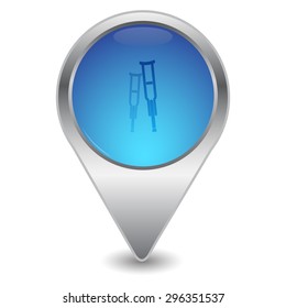 vector illustration of modern icon crutches