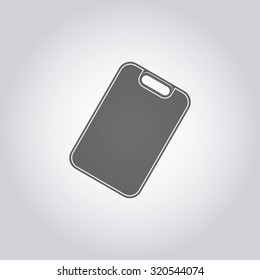 vector illustration of modern icon cutting board