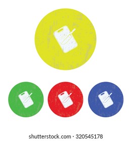 vector illustration of modern icon cutting board