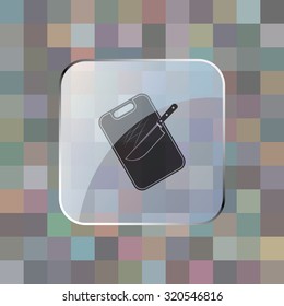 vector illustration of modern icon cutting board