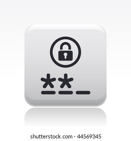 Vector illustration of modern icon depicting a login symbol