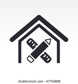 Vector illustration of modern icon depicting a measures or proposals for a flat