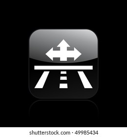 Vector illustration of modern icon depicting a concept of satellite navigation